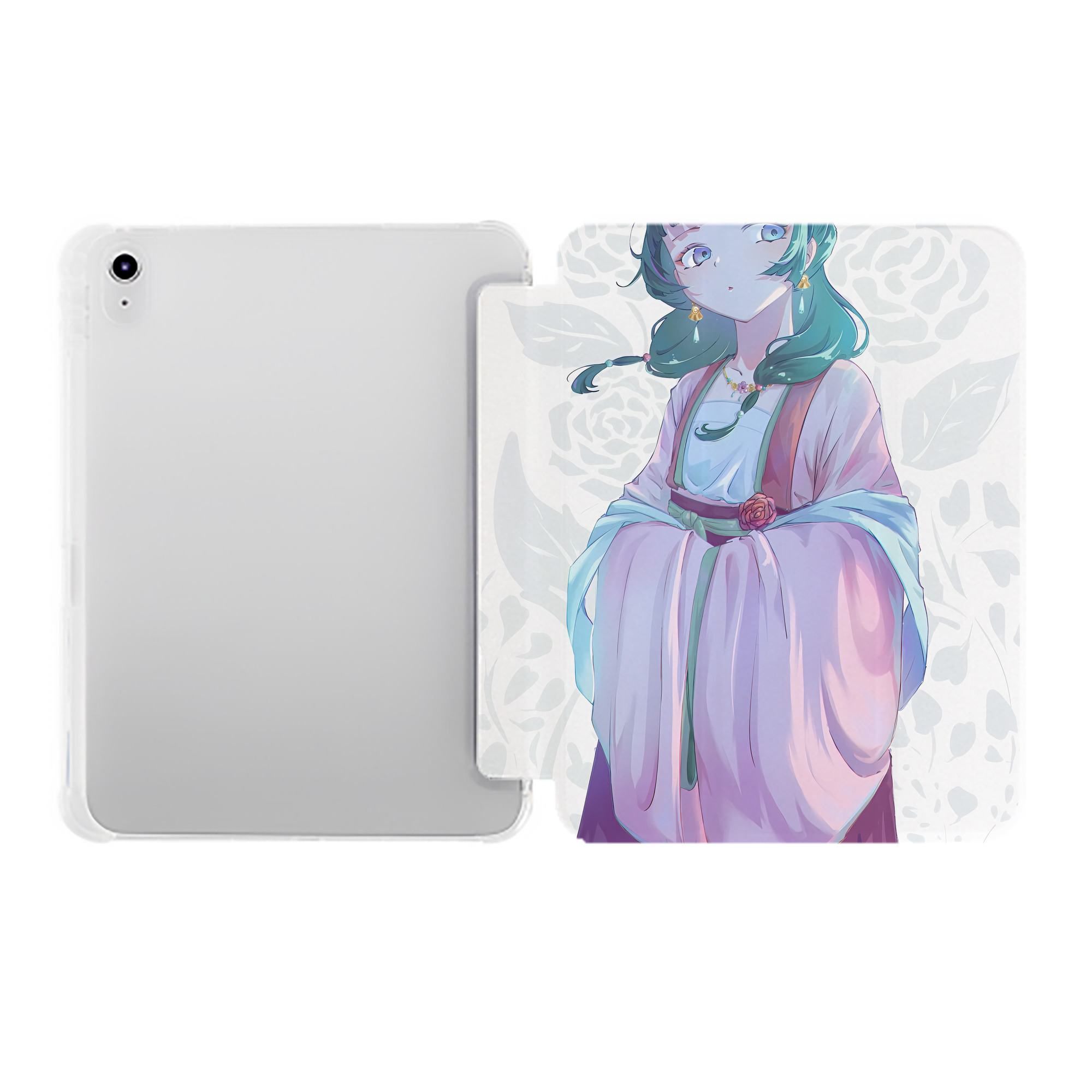（画像用） 薬屋のひとりごと The Apothecary Diaries IPad ケース ペン収納付き 三つ折りスタンド PUレザー×シリコン 対応機種9.5/10.5/10.9インチ